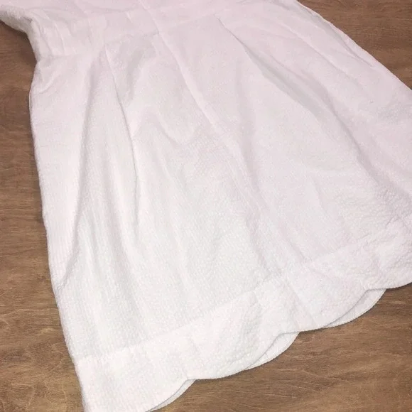 Lauren James size medium white seersucker dress - Picture 5 of 8